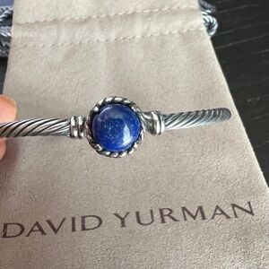 Preowned Authentic David Yurman Lapis Chatelaine Bracelet